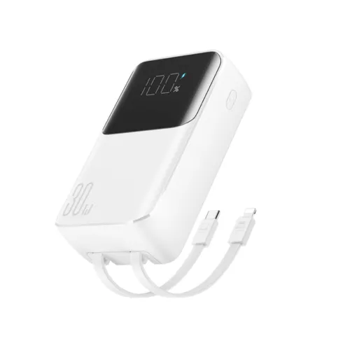 Joyroom JR-PBC07 Mini Power Bank — 20000mAh, 30W, Dual Cables
