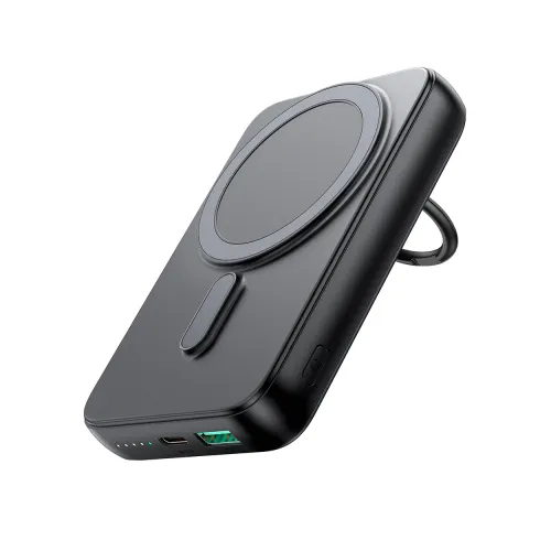 Joyroom JR-W050 Magnetic Wireless Power Bank — 20W, 10000mAh, with Ring Holder