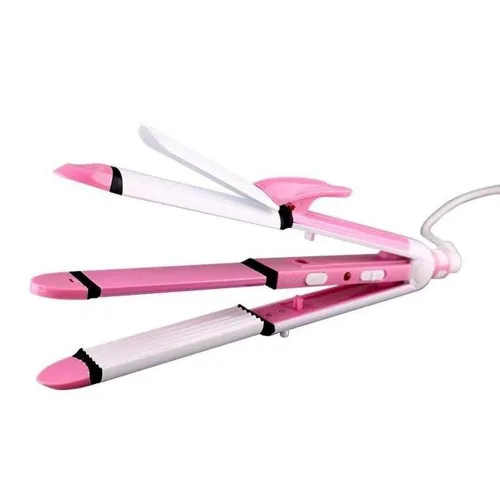 Kemei KM-1213 Hair Straightener — 3-in-1