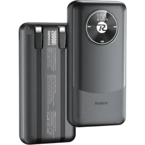 Remax RPP-38 Power Bank — 20000mAh, 22.5W Fast Charging