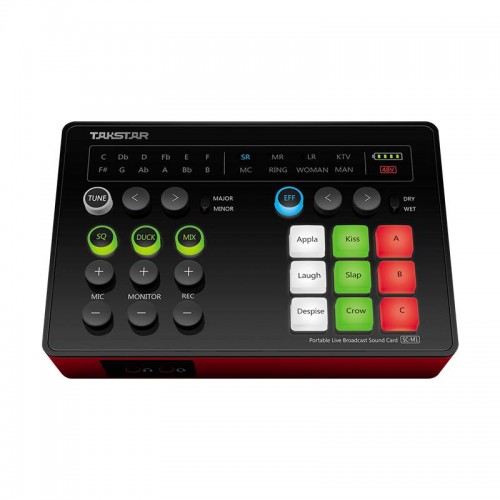 Takstar SC-M1 Sound Card — Portable Live Broadcast