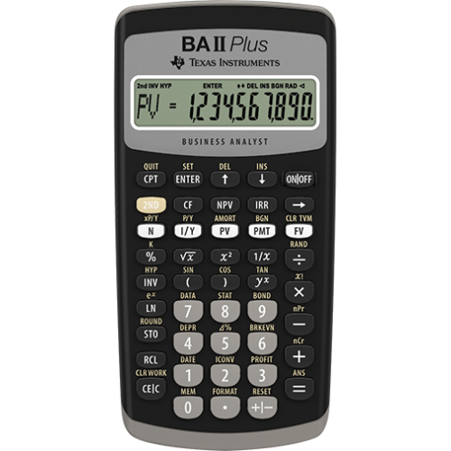 Texas Instruments BA II Plus Financial Calculator