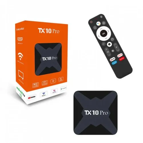 TX10 Pro Android TV Box — 8K Support, Voice Control Remote