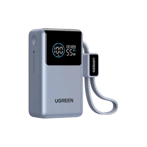Ugreen PB727 Nexode Power Bank — 10000mAh, 55W, with Built-in Cable #75701B