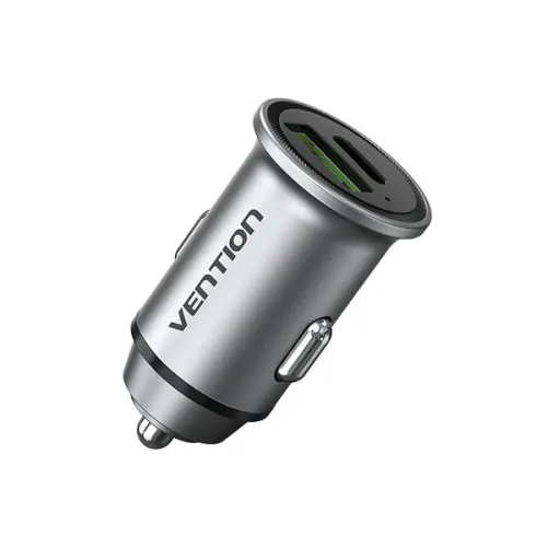 Vention FFBH0 Car Charger — Dual Port USB