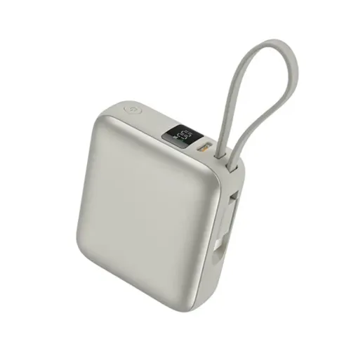 Vention FHEN0 Power Bank — 10000mAh, 35W, Built-in Type-C Cable