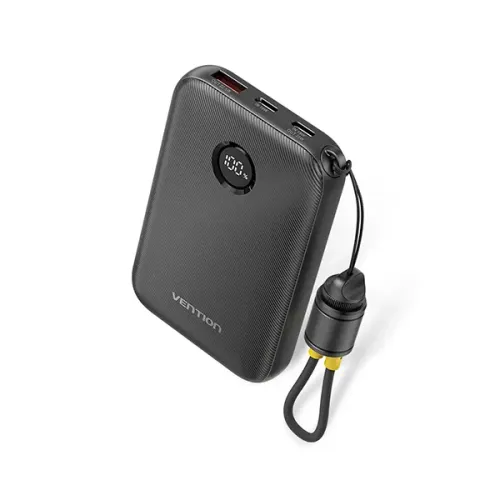 Vention FKAB0-C Power Bank — 10000mAh, 22.5W, Built-in Type-C Cable