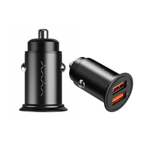 Vyvylabs VJY36A-01 A+A Car Charger — Round Dot, Dual Fast Charge, 36W