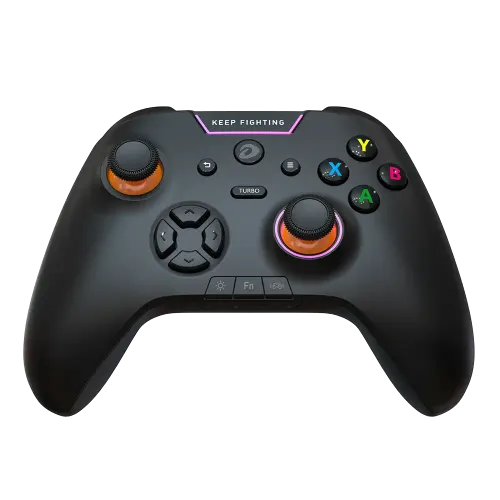 DAREU H105 Gamepad Controller — Tri-Mode Wireless, 360° Joystick, Black