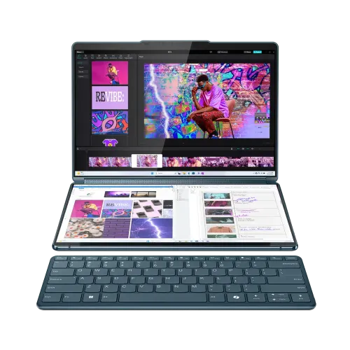 Lenovo Yoga Book 9 13IMU9 Dual-Screen AI Touchscreen Laptop With Windows 11 Pro — Core Ultra 7 155U, 13.3" 2.8K Integrated