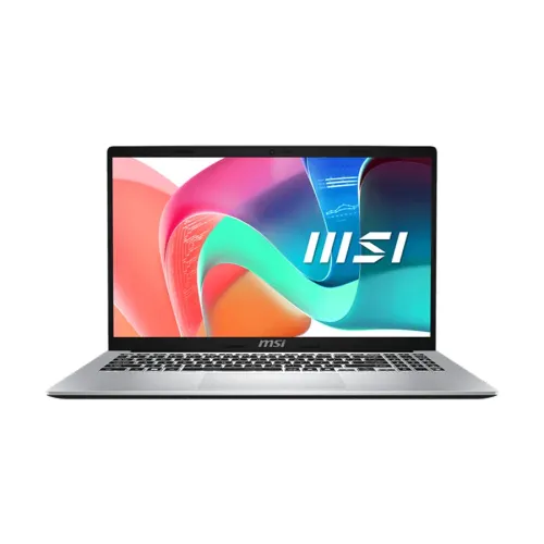 MSI Modern 15 F1MG Laptop — Core 7 150U, AI Optimized, 15.6" FHD, Urban Silver