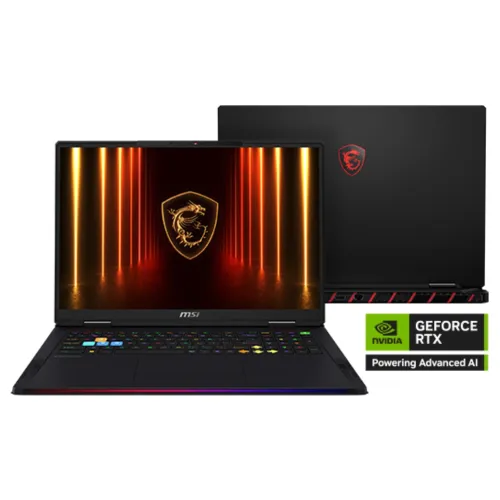 MSI Raider 18 HX AI A2XWJG Gaming Laptop — Core Ultra 9 285HX, RTX 5090 24GB Graphics, 18" UHD+ MiniLED 120Hz