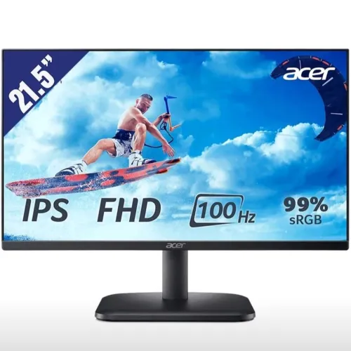 Acer EK220Q E3bi Borderless Monitor — 21.5" FHD IPS, 100Hz, 1ms