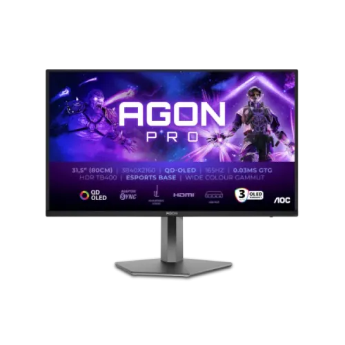 AOC AGON PRO AG326UD Gaming Monitor — 31.5" 4K QD-OLED, 165Hz