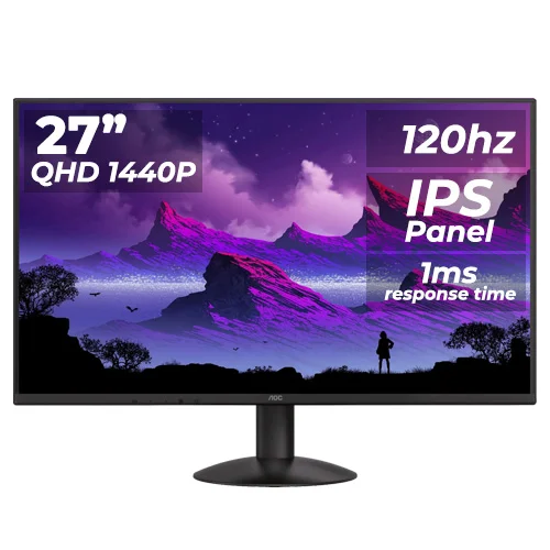 AOC Q27B30S3 Monitor — 27″ QHD, 120Hz, IPS