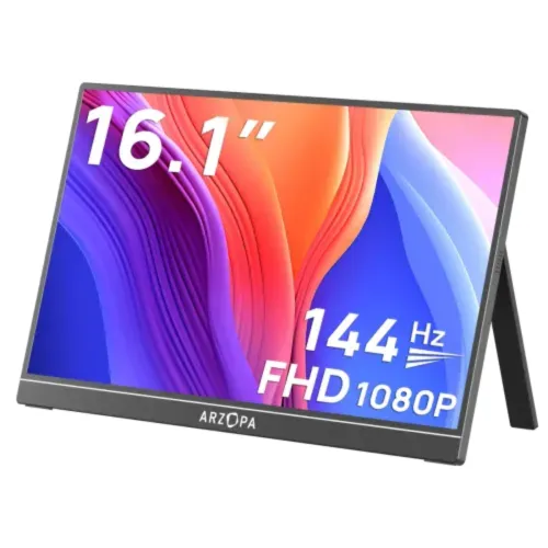Arzopa G1 Game Max Portable Gaming Monitor — 16.1" FHD, 144Hz, IPS