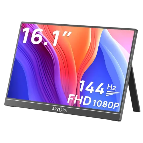 Arzopa Z1FC 16.1" IPS Portable Gaming Monitor — 144Hz, FHD