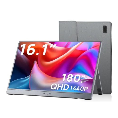 Arzopa Z3FC Portable Gaming Monitor — 16.1", 2K QHD IPS, 180Hz