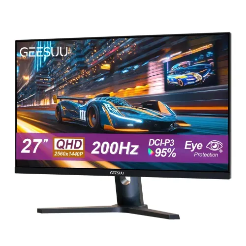 GEESUU BlazeWheel MG270L2Q Gaming Monitor — 27", 2K QHD IPS, 200Hz
