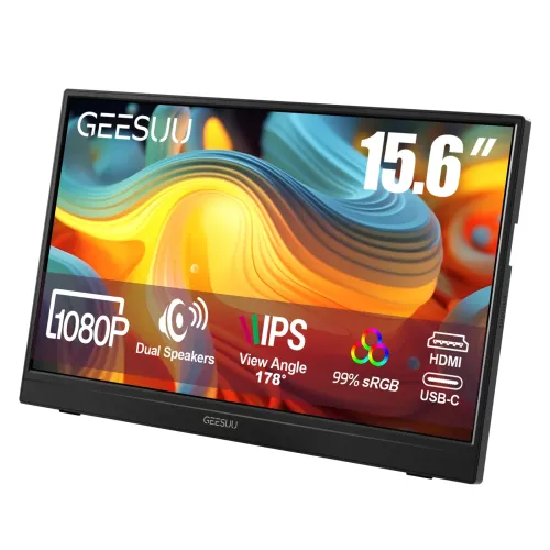 GEESUU LiuHe M156L1F Portable Monitor — 15.6" FHD IPS