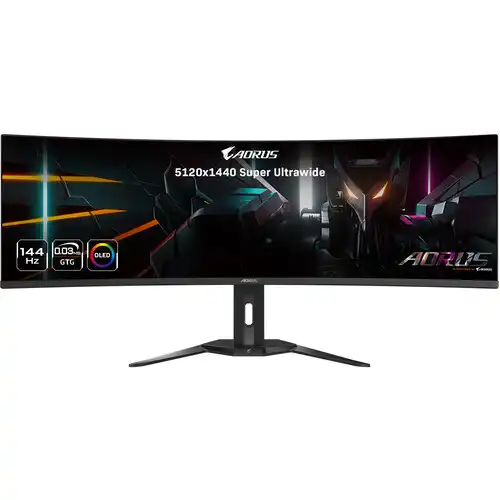 Gigabyte AORUS CO49DQ Ultrawide Curved Gaming Monitor — 49", DQHD, 144Hz