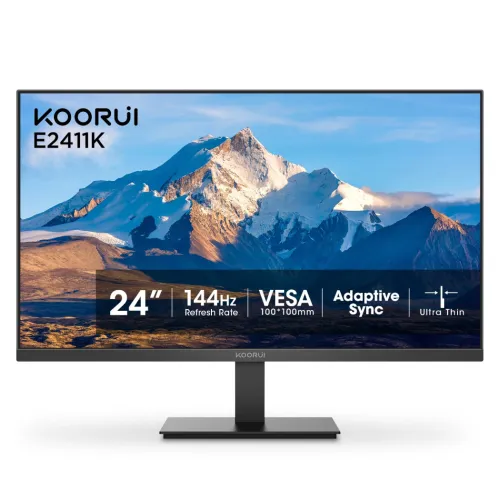 KOORUI E2411K Gaming Monitor — 23.8" FHD IPS, 144Hz