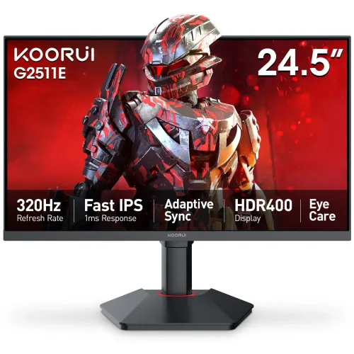 KOORUI G2511E Gaming Monitor — 24.5" FHD IPS, 320Hz, 1ms