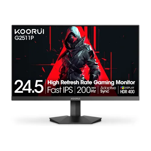 KOORUI G2511P Gaming Monitor — 24.5" FHD IPS, 200Hz