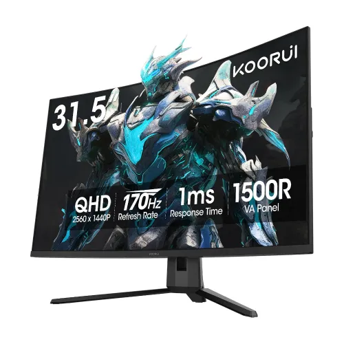 KOORUI G3221SC Curved Gaming Monitor — 31.5" 2K QHD VA, 170Hz