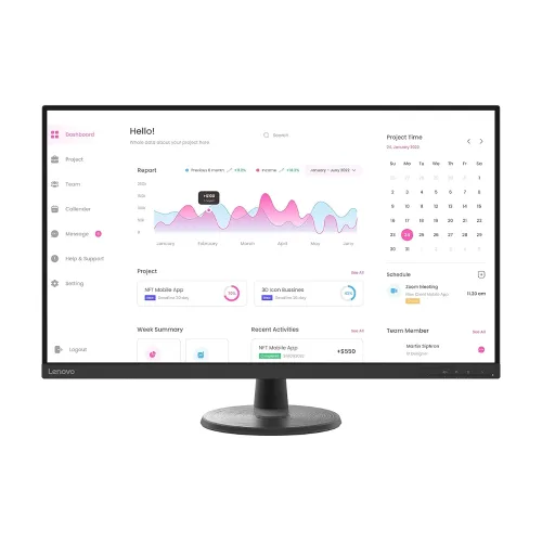 Lenovo D32-40 Monitor — 32", FHD VA