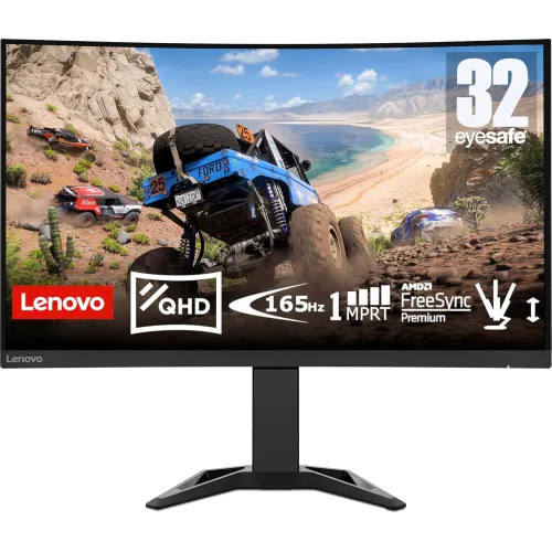 Lenovo G32qc-30 Curved Gaming Monitor — 32" QHD, 165Hz