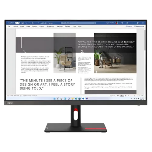 Lenovo ThinkVision S27i-30 Monitor — 27" IPS FHD, 100Hz