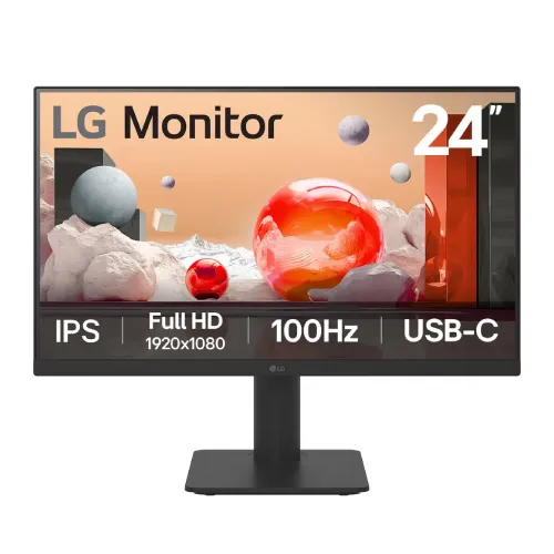 LG 24MS570B-B Monitor — 24" FHD IPS, 100Hz