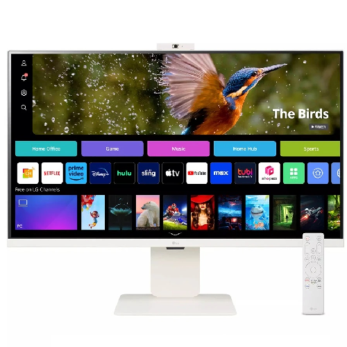 LG 32SR85U-W MyView Smart Monitor — 32" 4K UHD IPS, webOS