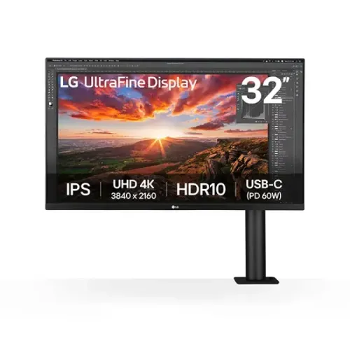 LG 32UN880K-B Ergo Monitor — 32-inch 4K UHD IPS