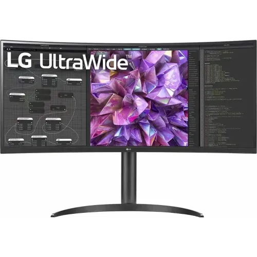 LG 34WQ75C-B Curved UltraWide Monitor — 34" QHD IPS