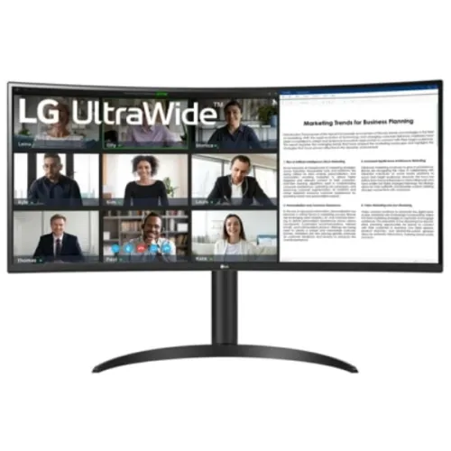 LG 34WR55QK-B UltraWide Curved Monitor — 34" WQHD, 100Hz