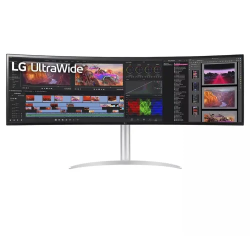 LG 49WQ95C-W Curved Monitor — 49" DQHD, 144Hz