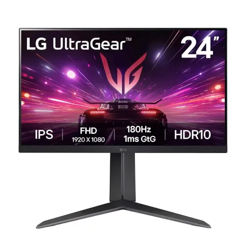 LG UltraGear 24GS65F-B Gaming Monitor — 24" FHD IPS, 180Hz