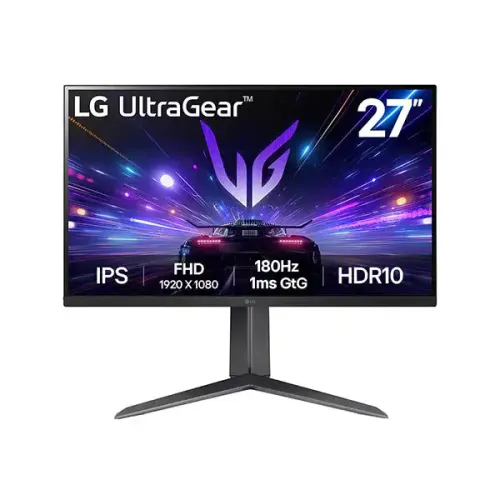 LG UltraGear 27GS65F-B Gaming Monitor — 27" Full HD IPS, 180Hz
