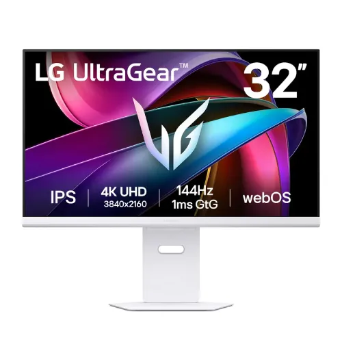 LG UltraGear 32G810SA-W AI Smart Gaming Monitor — 4K IPS, 144Hz