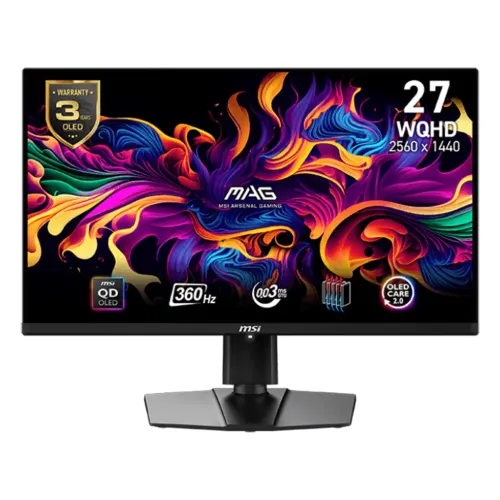 MSI MAG 271QPX QD-OLED Gaming Monitor — 26.5" 2K WQHD, 360Hz