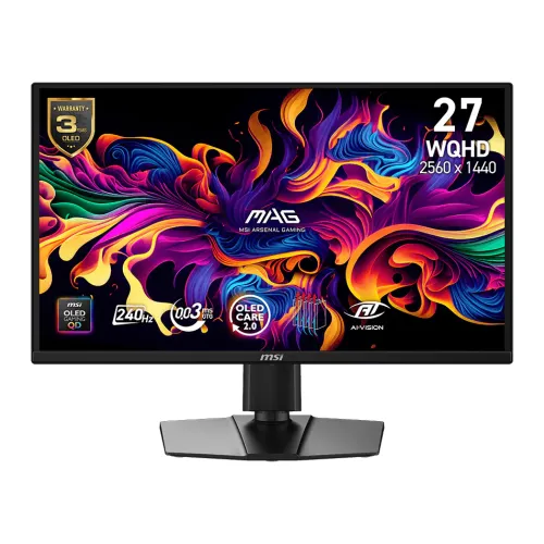 MSI MAG 272QP QD-OLED X24 Gaming Monitor — 26.5" 2K WQHD, 240Hz, 0.03ms