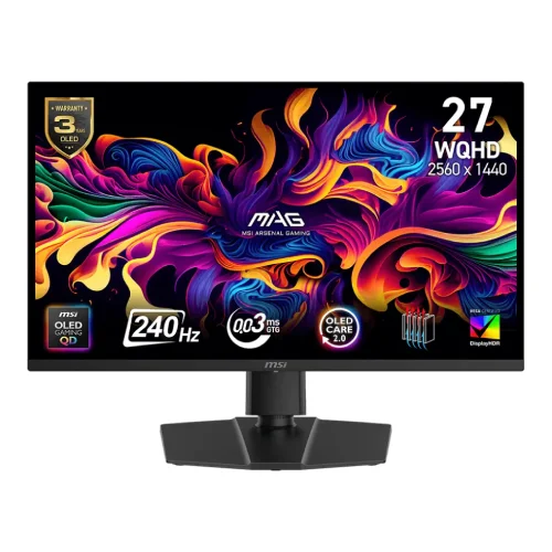 MSI MAG 273QP QD-OLED X24 Gaming Monitor — 26.5" 2K WQHD, 240Hz
