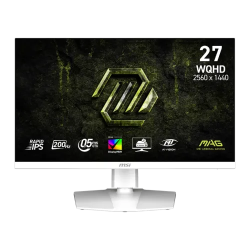 MSI MAG 274QRFW E20 Gaming Monitor — 27" Rapid IPS WQHD, 200Hz