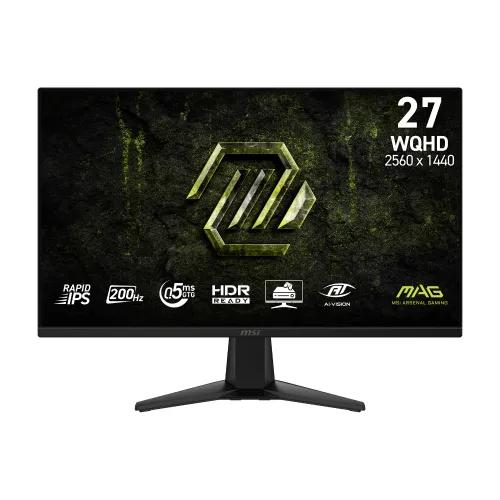 MSI MAG 275QF E20 Gaming Monitor — 27" WQHD, 200Hz, Rapid IPS