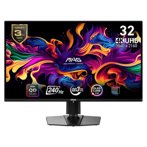 MSI MAG 321UPX QD-OLED Gaming Monitor — 31.5" 4K UHD, 240Hz