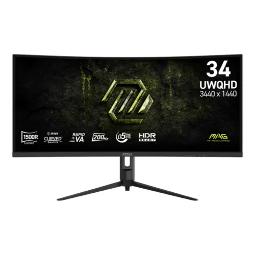 MSI MAG 342CQRF E20 Curved Gaming Monitor — 34", UWQHD VA, 200Hz