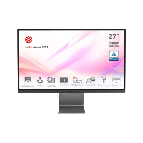 MSI Modern MD271UL Monitor — 27 Inch 4K UHD IPS, Type-C