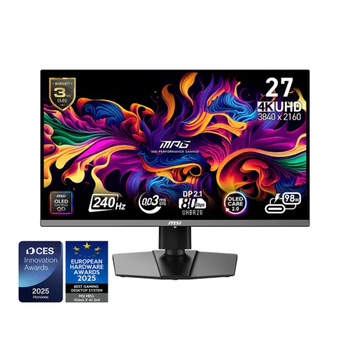 MSI MPG 272URX QD-OLED Gaming Monitor — 27" 4K UHD, 240Hz
